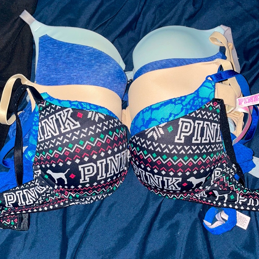 Lot pink/vs bras 34A